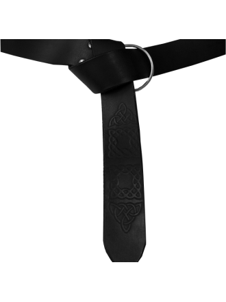 Ringgürtel aus Leder mit keltischem Muster Ringgürtel aus Leder mit keltischem Muster